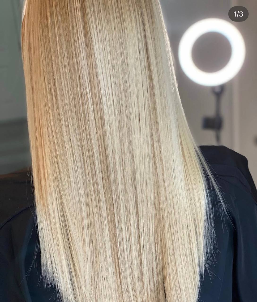 Silky blonde detail from Olena’s working portfolio