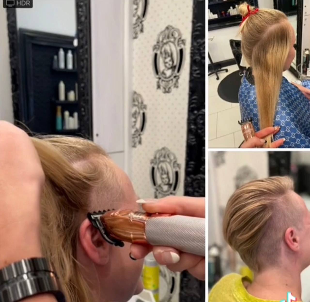 Undercut technique and finished shape